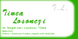 timea losonczi business card