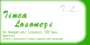 timea losonczi business card